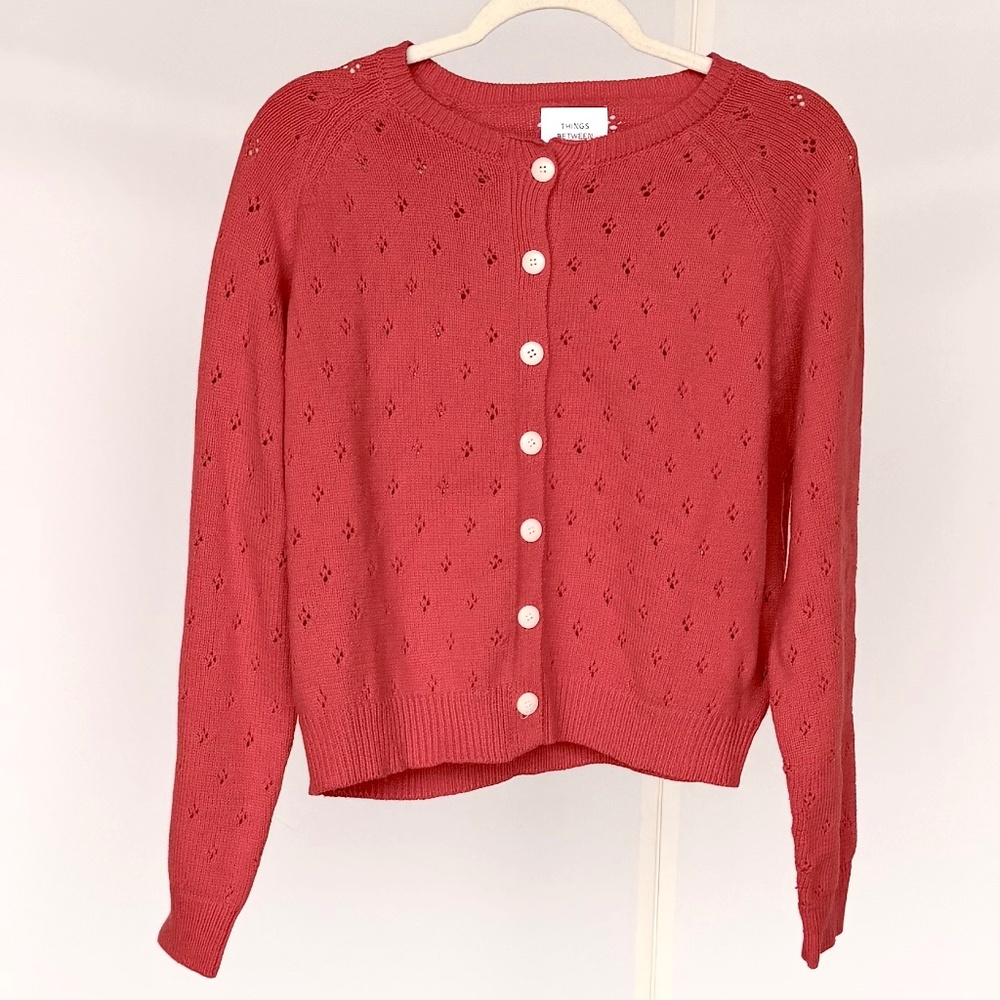 Things Between Pointelle Cardigan - Picture 4 of 6